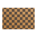 Checkered Coir Doormat
