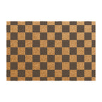 Checkered Coir Doormat
