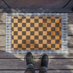 Checkered Coir Doormat