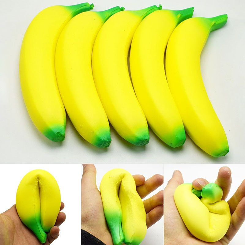 Anti-stress Banana | Banana Toys | Squeeze Toy - Anti-stress Squishy