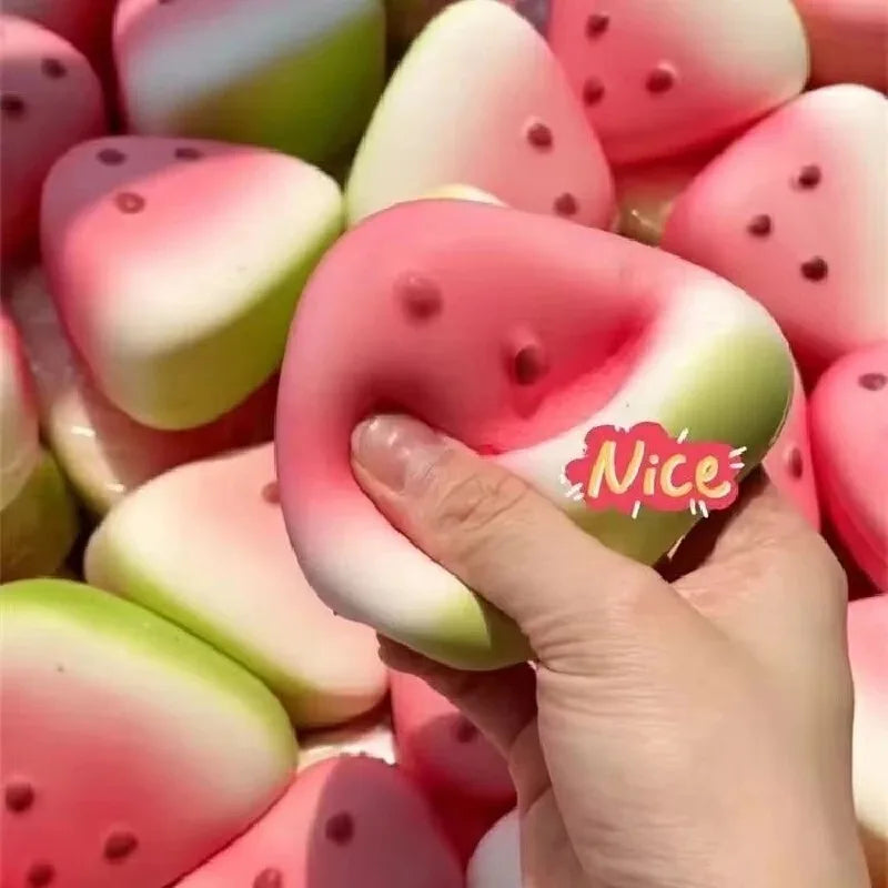 Squishy Watermelon Fidget Toy Anti-Stress Slow Rising Fruit Pinch