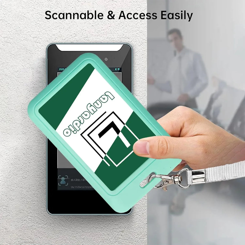 1 Pcs Sliding ID Badge Holder with Clear Window,ID Card Protector for