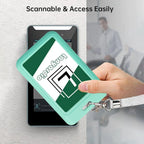 1 Pcs Sliding ID Badge Holder with Clear Window,ID Card Protector for