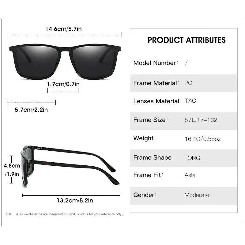 New Style Sun Glasses Driving Glasses Fashionable Square Sun Glasses