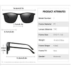 New Style Sun Glasses Driving Glasses Fashionable Square Sun Glasses