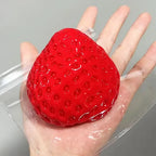 Big Strawberry Squeeze Taba Squishy Toy Kawaii Red Pink Squishies