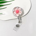 Floral Badge Reel for Women Retractable Worker