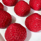 Big Strawberry Squeeze Taba Squishy Toy Kawaii Red Pink Squishies