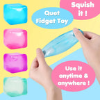 High Density Gel Ice Cube Toy Square Decompression Vent Squishy Stress