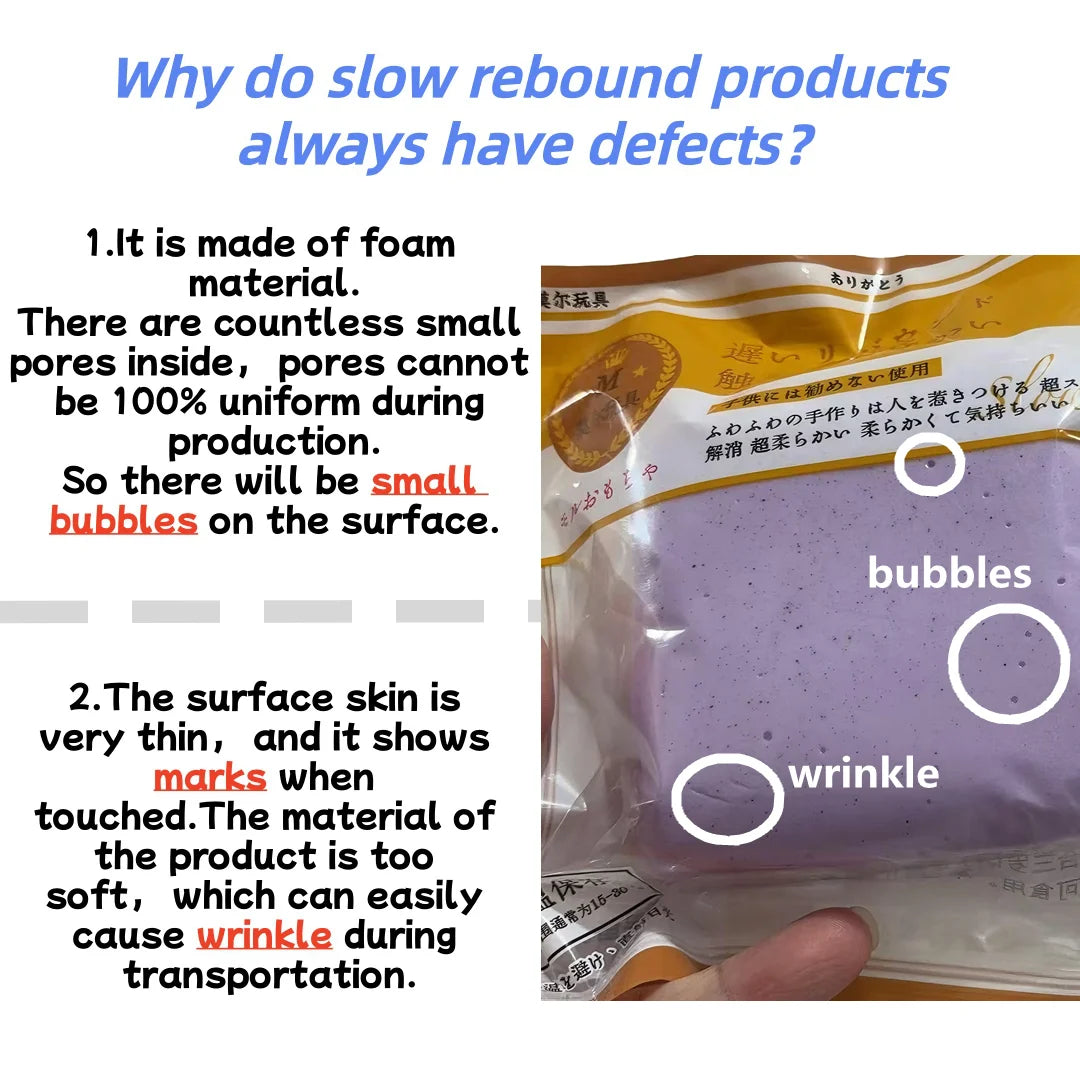 Soft Slow Rising Toast Squishy Stress Relief Fidget Toys Sticky Toast