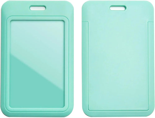 1 Pcs Sliding ID Badge Holder with Clear Window,ID Card Protector for