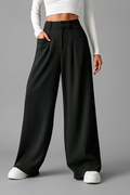 Trouser for Women-Black (Size-2XL) | D104